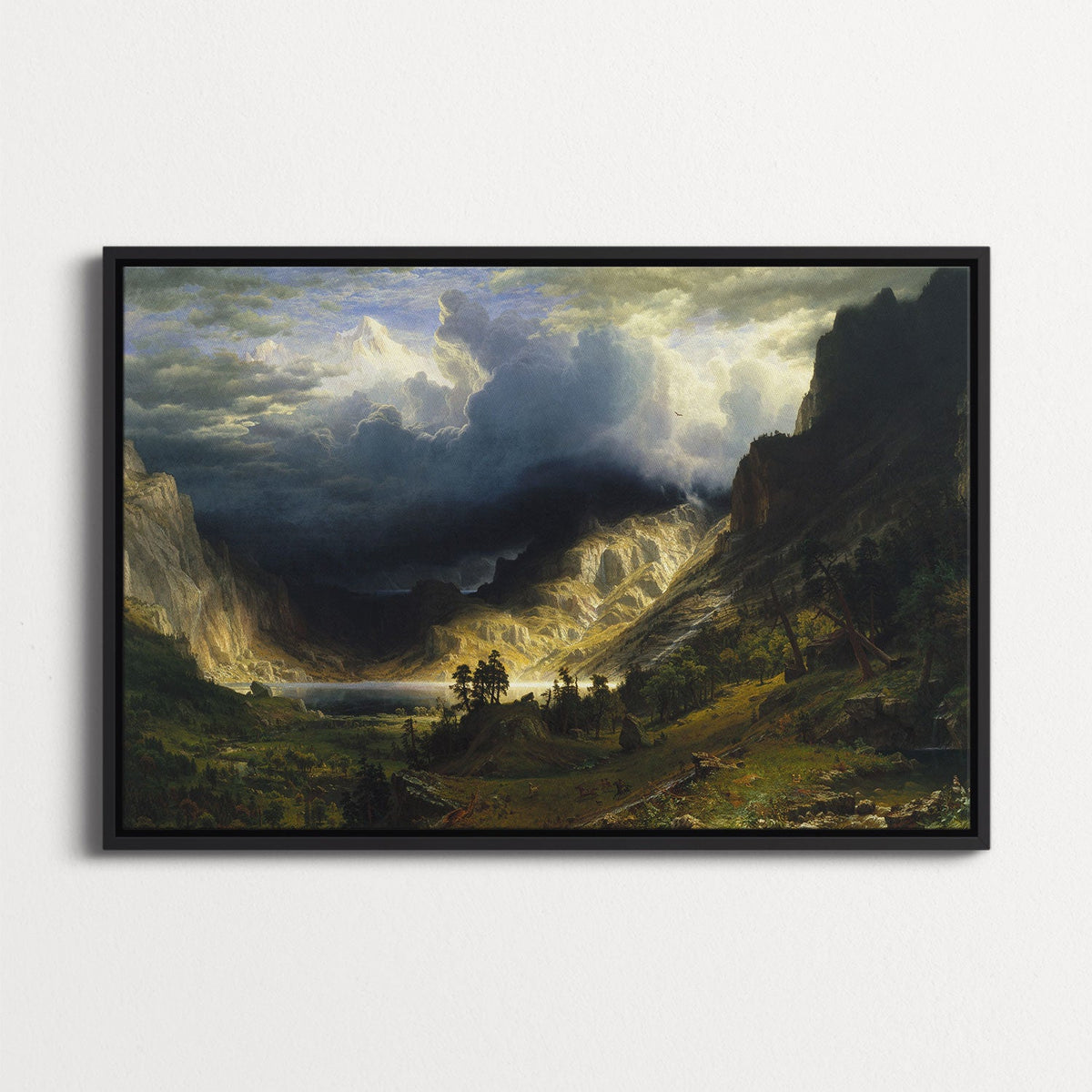 A Storm in the Rocky Mountains, Mt. Rosalie by Albert Bierstadt
