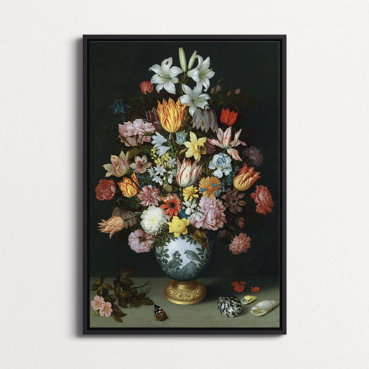 A Still Life of Flowers in a Wan-Li Vase by Ambrosius Bosschaert