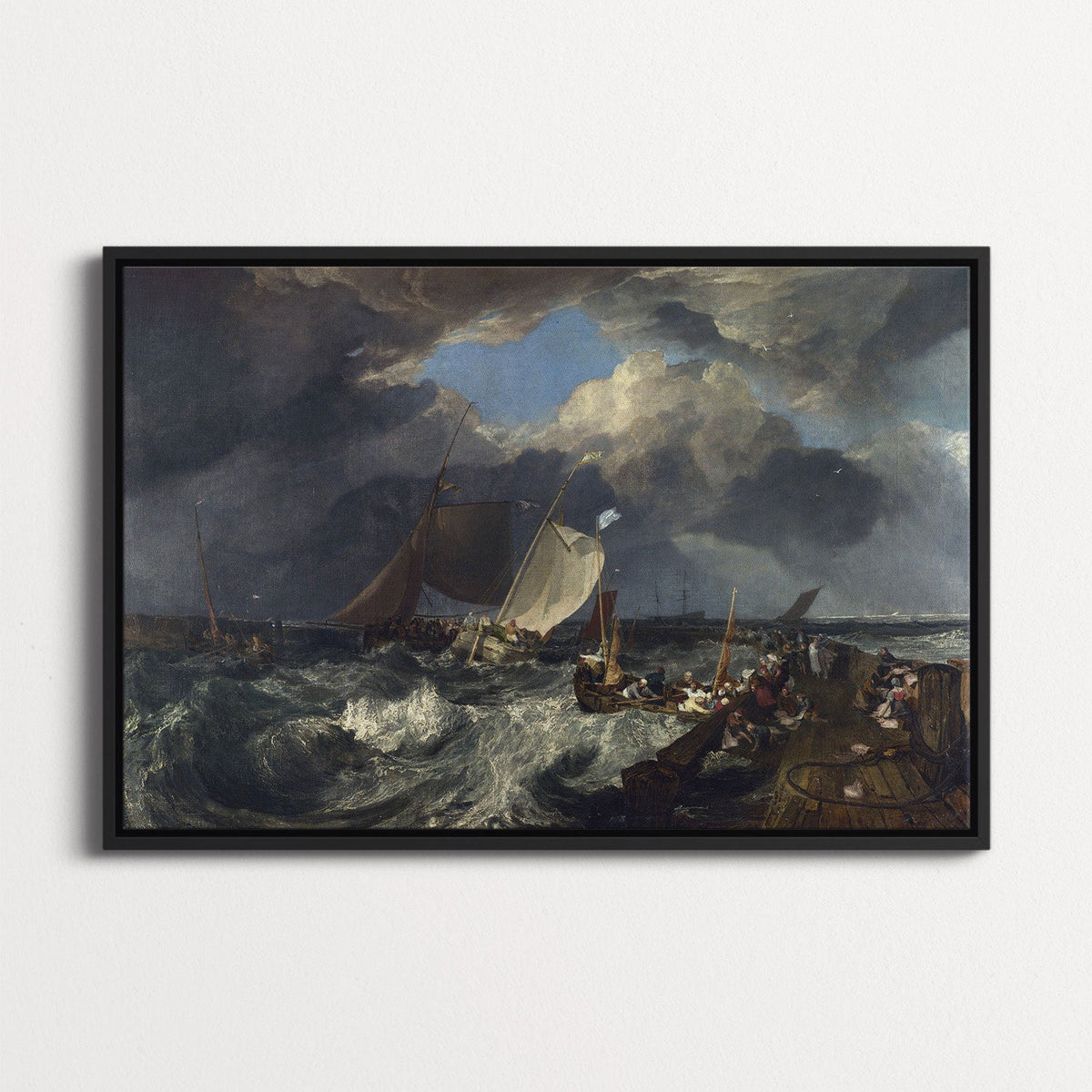 Calais Pier by JMW Turner - Framed Canvas | ArtPointOne