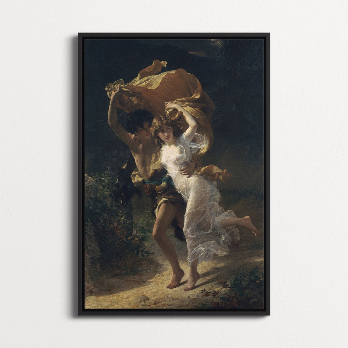 The Storm by Pierre Auguste Cot - Framed Canvas | ArtPointOne