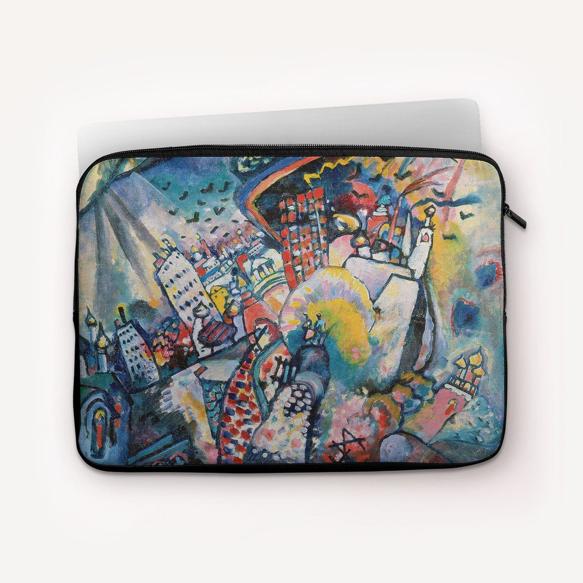 blue red square laptop backpack Laptop Sleeves - Moscow, Red Square by Vasily Kandinsky