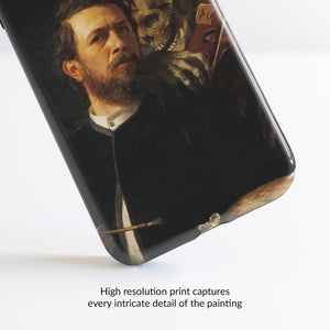 Self Portrait With Death Playing The Fiddle