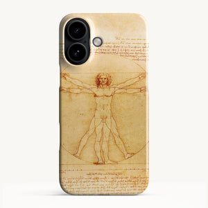 The Vitruvian Man by Leonardo da Vinci - iPhone Cases