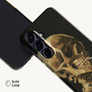 Skeleton with Burning Cigarette by Vincent van Gogh - Samsung Cases
