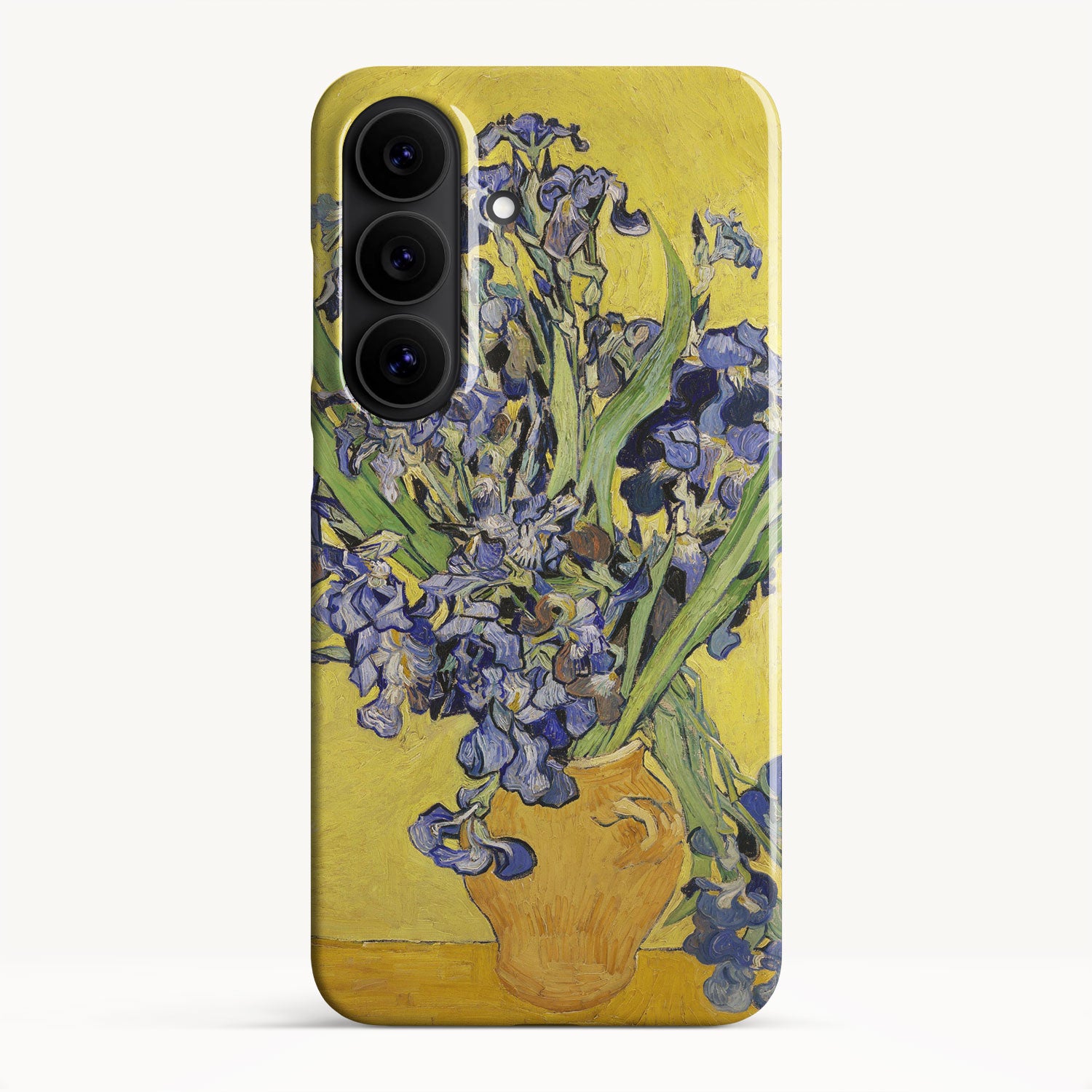 Vase With Irises Against A Yellow Background by Vincent Van Gogh - iPhone Cases Vase With Irises Against A Yellow Background by Vincent Van Gogh - iPhone Cases