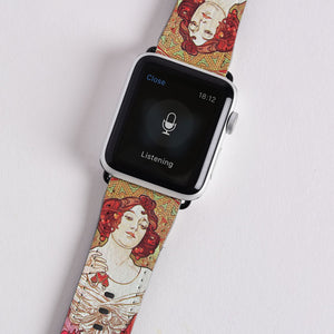 Apple Watch Band Alphonse Mucha Ruby