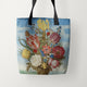 Tote Bags Ambrosius Bosschaert Bouquet of Flowers on a Ledge