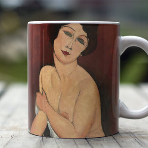 Ceramic Mugs Amedeo Modigliani Nude Sitting on a Divan