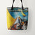 Tote Bags August Macke Sailing Boat on the Tegernsee