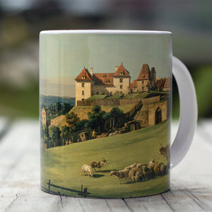Ceramic Mugs Bernardo Bellotto View of Pirna from the Sonnenstein Castle