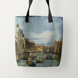 Tote Bags Canaletto The Entrance to the Grand Canal