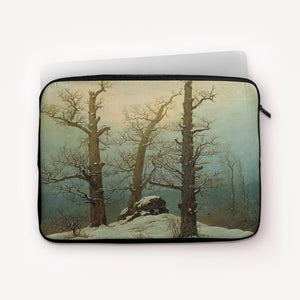 Laptop Sleeves Caspar David Friedrich Cairn in Snow