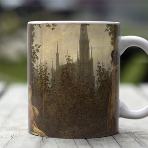 Ceramic Mugs Caspar David Friedrich Garden Bower in Greifswald