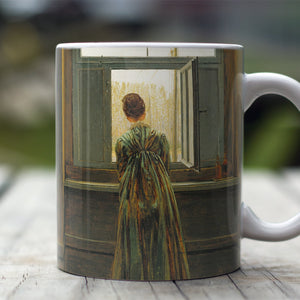 Ceramic Mugs Caspar David Friedrich Woman at a Window