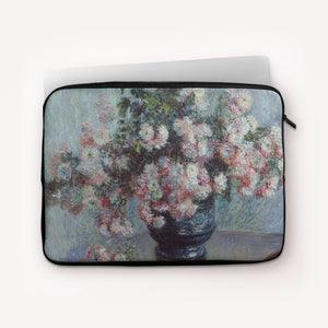 Laptop Sleeves Claude Monet Chrysanthemums II
