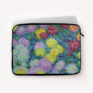 Laptop Sleeves Claude Monet Chrysanthemums
