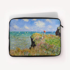 Laptop Sleeves Claude Monet Cliff Walk at Pourville