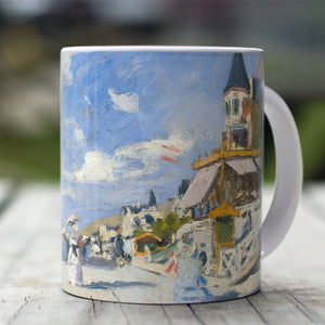 Ceramic Mugs Claude Monet The Boardwalk at Trouville