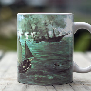 Ceramic Mugs Edouard Manet Battle of Kearsarge and the Alabama