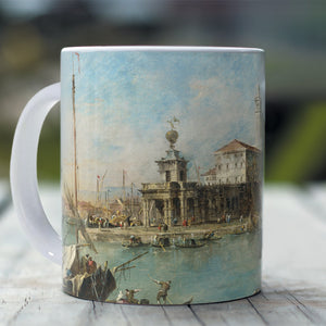 Ceramic Mugs Franchesco Guardi Venice: The Punta della Dogana