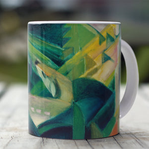 Ceramic Mugs Franz Marc Deer in a Monastery Garden