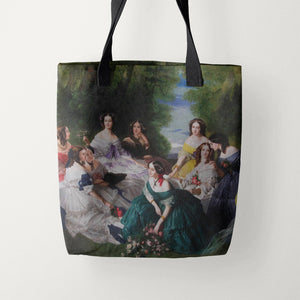 Tote Bags Franz Xaver Winterhalter The Empress Eugenie Surrounded by her Ladies in Waiting