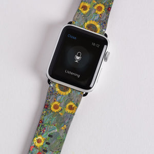 Apple Watch Band Gustav Klimt Garden with Sunflowers