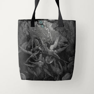 Tote Bags Gustave Doré Paradise Lost, Book VI