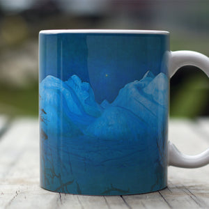 Ceramic Mugs Harald Sohlberg Winter Night in the Mountains
