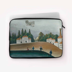 Laptop Sleeves Henri Rousseau The Fishermen and the Biplane