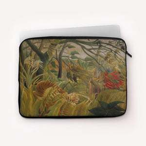 Laptop Sleeves Henri Rousseau Tiger in a Tropical Storm