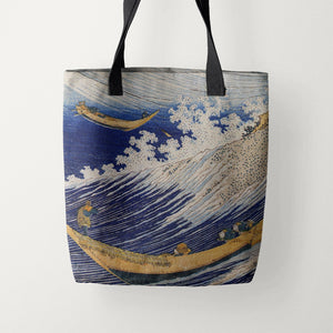 Tote Bags Hokusai Ocean Waves