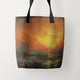 Tote Bags Ivan Aivazovsky The Ninth Wave