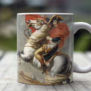 Ceramic Mugs Jacques-Louis David Bonaparte Crossing the Grand Saint-Bernard Pass