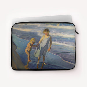 Laptop Sleeves Joaquin Sorolla Valencia, Two Children on a Beach