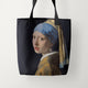 Tote Bags Johannes Vermeer Girl with a Pearl Earring