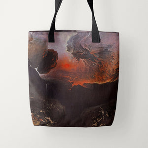 Tote Bags John Martin The Great Day of His Wrath