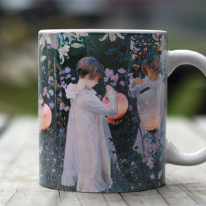 Ceramic Mugs John Singer Sargent Carnation, Lily, Lily, Rose