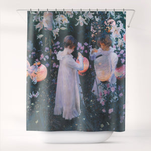 Shower Curtains John Singer Sargent Carnation, Lily, Lily, Rose