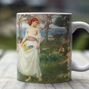 Ceramic Mugs John Waterhouse A Song of Springtime