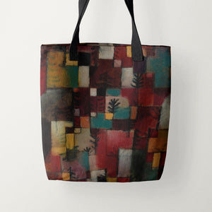 Tote Bags Paul Klee Redgreen and Violet-Yellow Rhythms