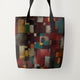 Tote Bags Paul Klee Redgreen and Violet-Yellow Rhythms