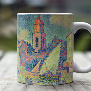 Ceramic Mugs Paul Signac The Clocktower at Saint Tropez