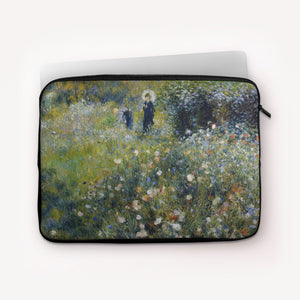 Laptop Sleeves Pierre-Auguste Renoir Woman with a Parasol in a Garden
