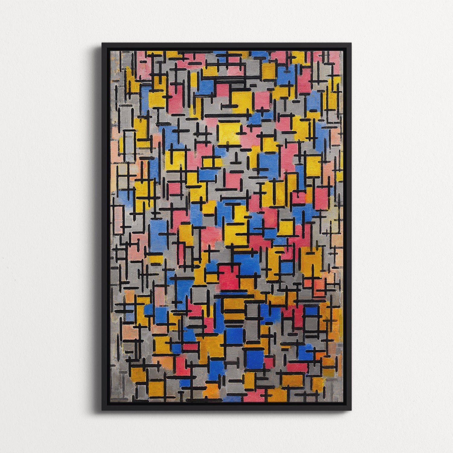 Modrian Framed Piet Mondrian Paintings Composition Piet Mondrian Composition With