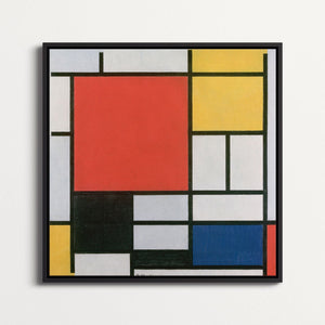 Composition with Large Red Plane, Yellow, Black, Gray, and Blue