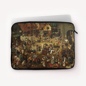 Laptop Sleeves Pieter Bruegel the Elder Fight Between Carnival and Lent
