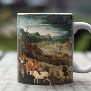 Ceramic Mugs Pieter Bruegel the Elder The Return of the Herd