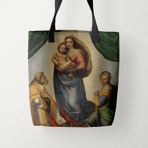 Tote Bags Raphael Sistine Madonna