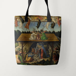 Tote Bags Sandro Botticelli The Mystical Nativity